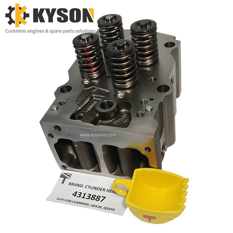 Construction Machinery Engine Part Cylinder Head Assy 4313887 3646322 3640319 6385906-BY For Cummins K19 QSK19 QSK suppliers